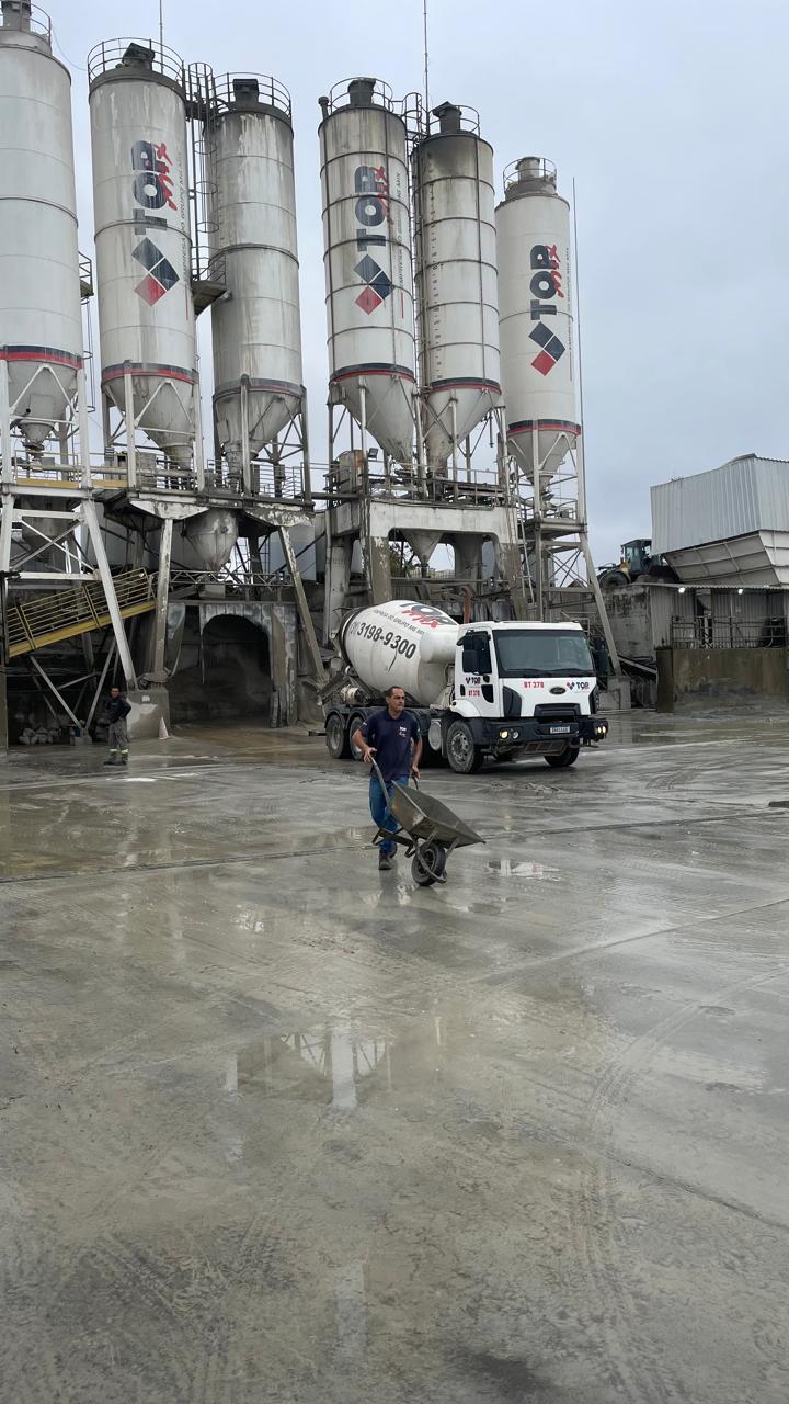 Concreto, laje, treliças